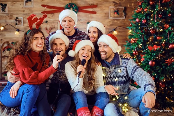 Christmas karaoke party
