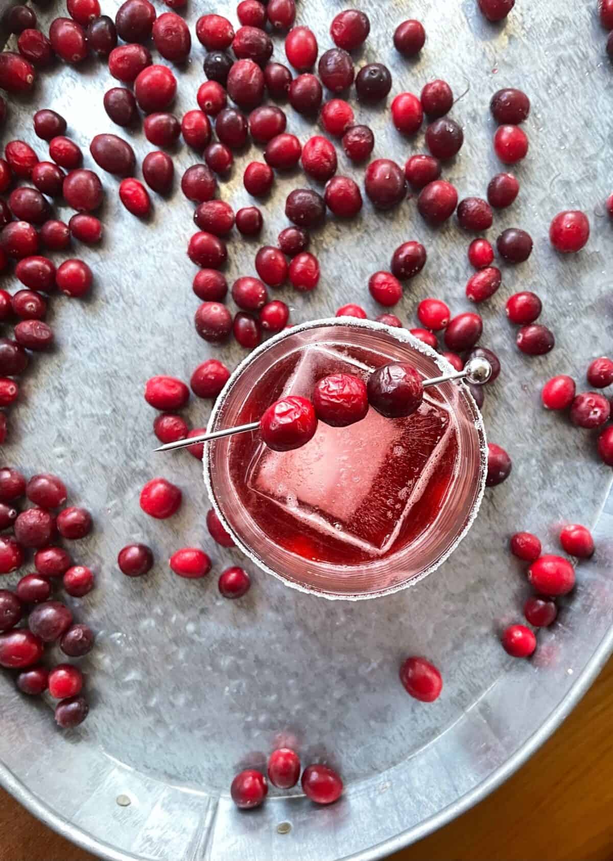 cranberry negroni gin cocktail