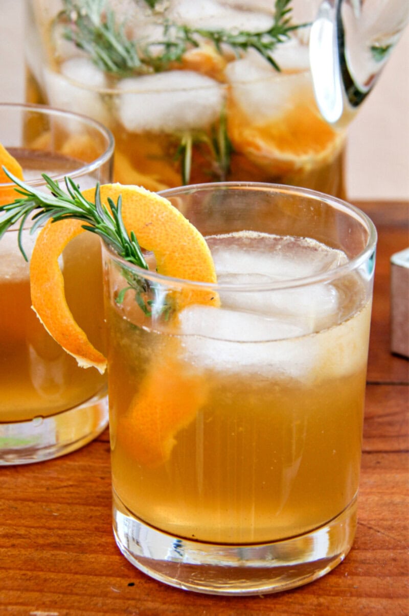 Autumn Tangerine Bourbon Cocktail