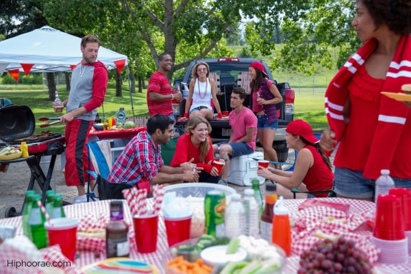 football tailgate party