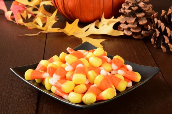 Pile of Candy Corn on a plate