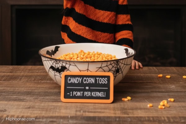 big bowl full of candy corns