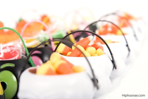 party favors of assorted candies 