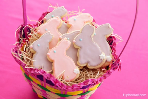 Bunny shaped cookies