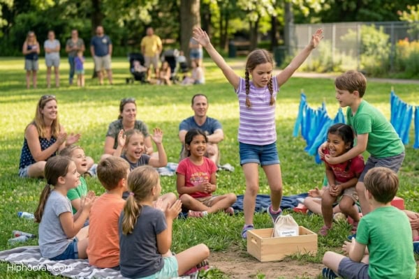 Children playing bible character charades