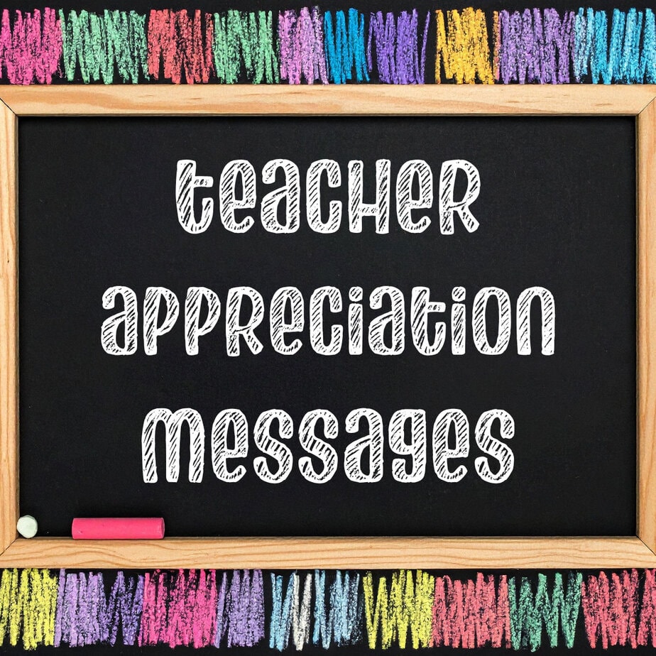 teacher appreciation messages