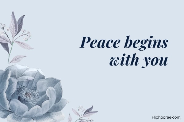 pencil drawing of flowers on gray background, with quote overlay
