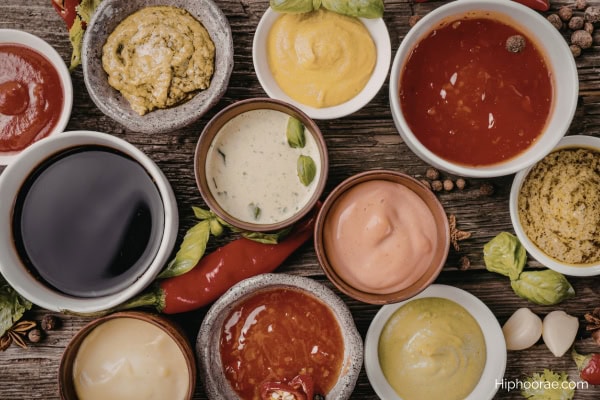 various condiments