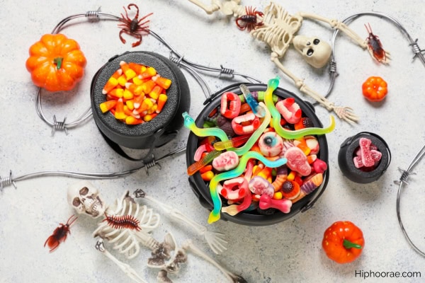 various halloween candies