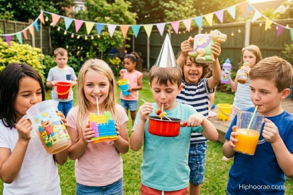 Kids party themed 'Anything But a Cup'