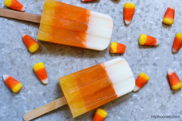 candy corn popsicles