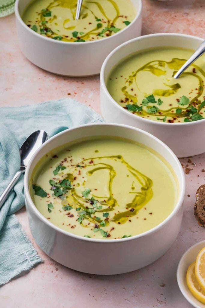 chilled avocado soup