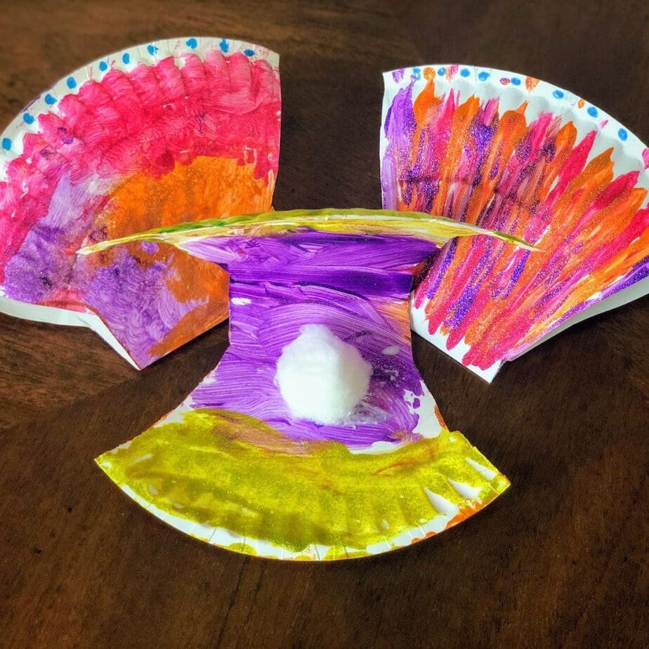 paper plate seashell craft
