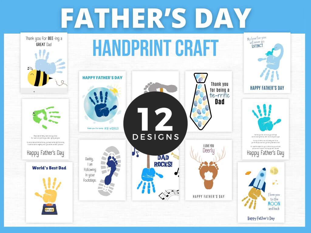 bundle handprint, footprint and fingerprint art