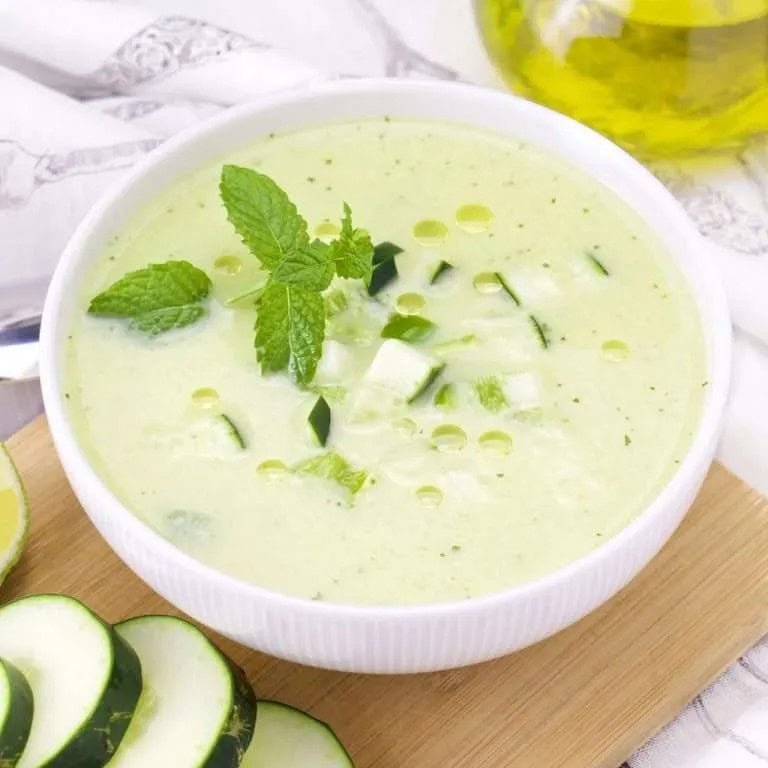 cucumber and mint cold soup