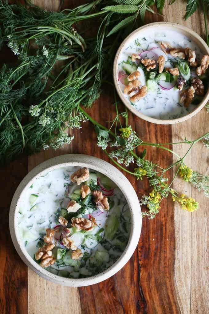 cold Bulgarian soup