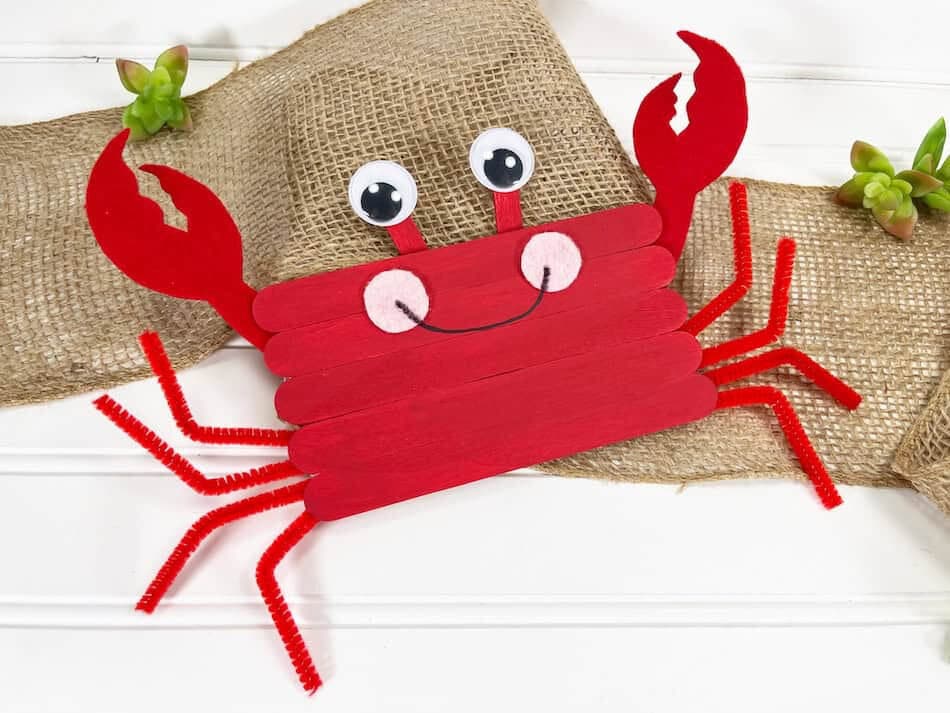 craft stick crab art