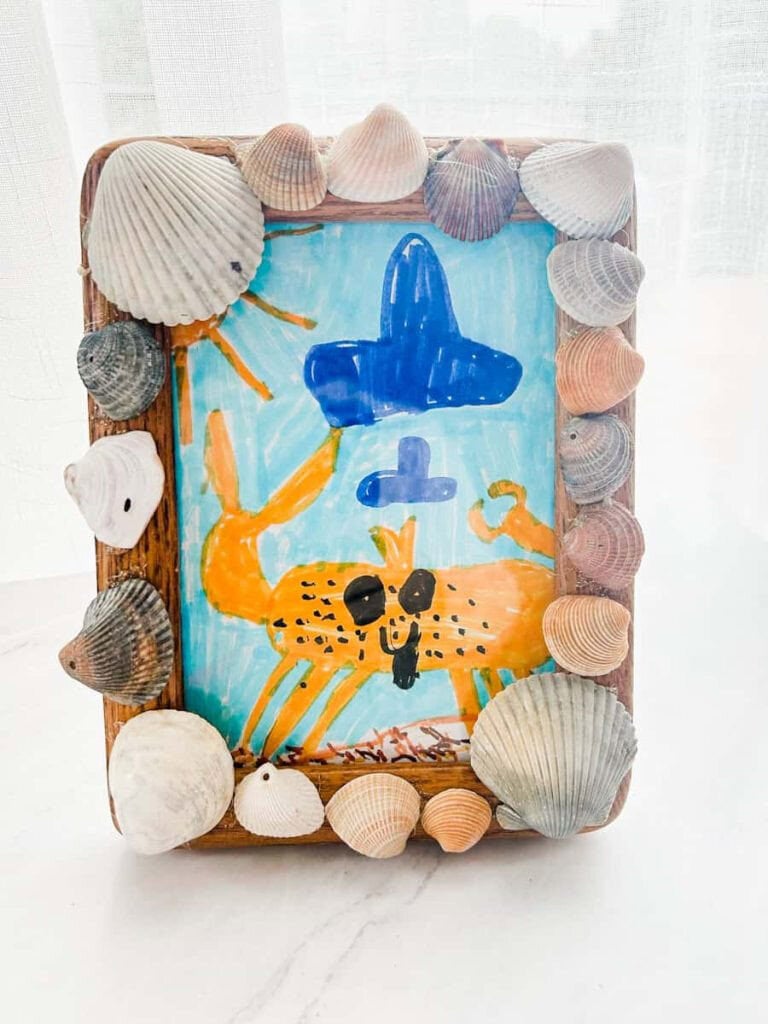 DIY Seashell Picture Frame