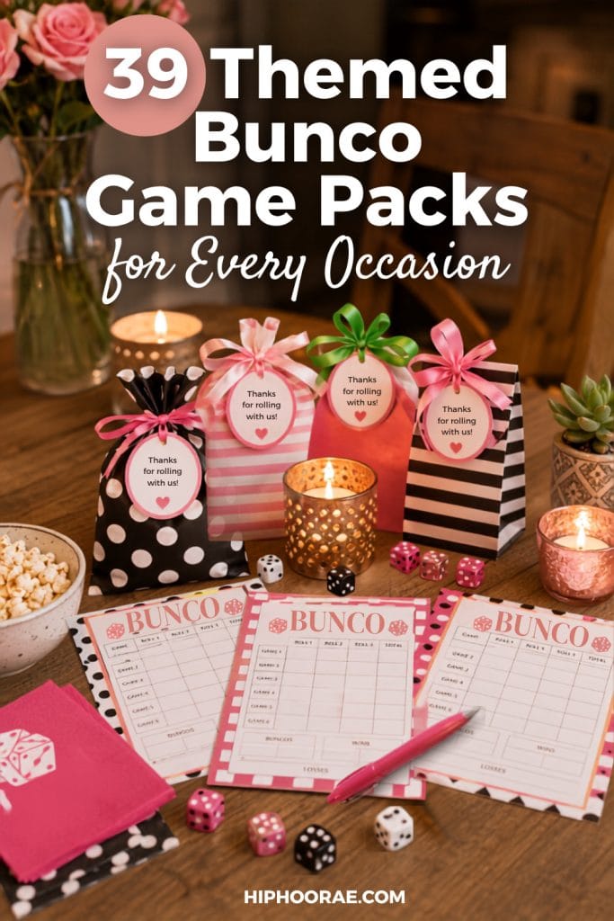 Themed Bunco Games Packs