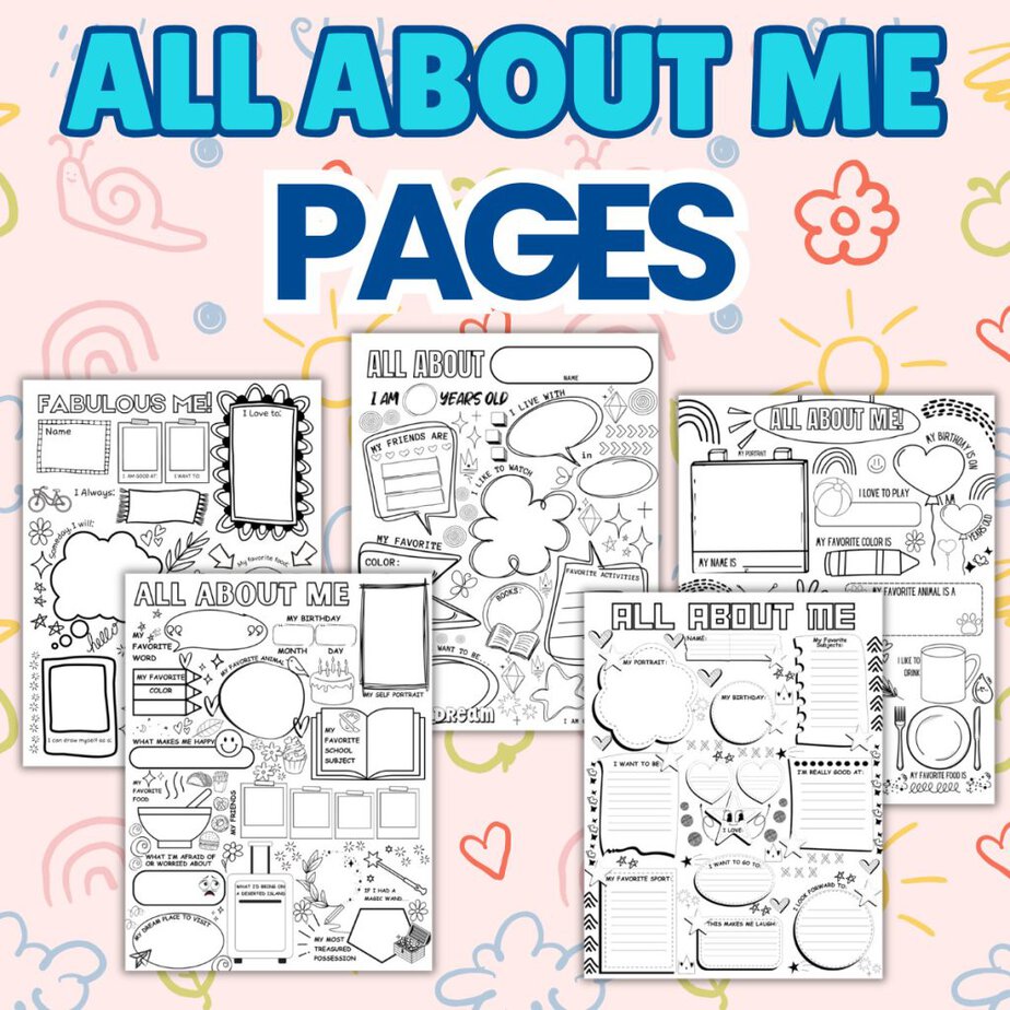 Free All about me pages